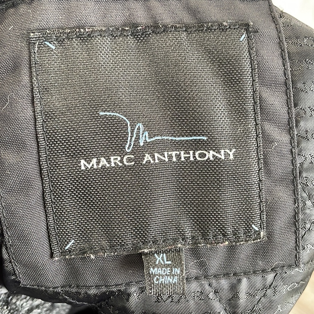 Mens Marc Anthony fur collar coat - Picture 5 of 5